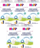 Hipp Organik Combiotic Bebek Sütü 600GR No:1 (0-6 Ay) (5 Li Set) thumbnail 1