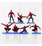 Spiderman Örümcek Adam Aksiyon Karakter Stantlı 7’li Figür Koleksiyon - 2