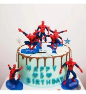 Spiderman Örümcek Adam Aksiyon Karakter Stantlı 7’li Figür Koleksiyon - 3