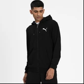 Puma ESS Small Logo FZ Hoodie TR 586704 Fermuarlı Erkek Kapüşonlu Sweatshirt - 4