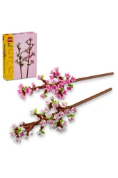 ® Kiraz Çiçekleri İnşa Edilebilen Çiçek Buketi 40725 - 8 Yaş+ İçin Yapım Seti (430 Parça) - 1