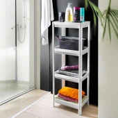 4 Katlı Düzenleyici Raf Ünitesi Beyaz, Kitaplık, Banyo, Mutfak Rafı. Ayakkabılık, Organizer - 1