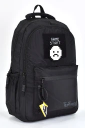 Elatae Unisex Ortopedik Çok Gözlü Günlük Seyahat Okul Sırt Çantası Siyah 51691 thumbnail 2