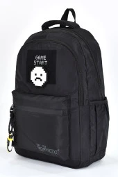 Elatae Unisex Ortopedik Çok Gözlü Günlük Seyahat Okul Sırt Çantası Siyah 51691 thumbnail 4