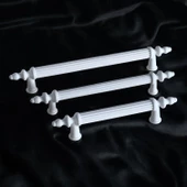 Polavit 96 Mm (SERT PLASTİK) Beyaz Kulp Çekmece Mobilya Mutfak Dolap Kulbu Kulpu Kulpları 10 Adet thumbnail 4