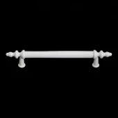 Polavit 128 mm Kulp Sert Plastik Beyaz Çekmece Mobilya Mutfak Dolap Kulbu Kulpu Kulpları 10 ADET thumbnail 5