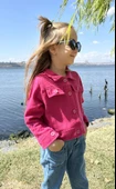 Barbie Basklı Çocuk Ceket (Gw1qUUCQozPpN) - 5