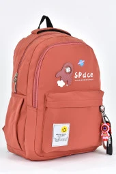 Elatae Kız Çocuk Genç Çok Gözlü Günlük Seyahat Okul Sırt Çantası Gül Kurusu 51705 thumbnail 2