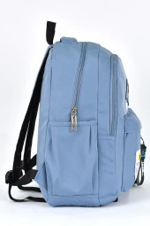 Elatae Kız Çocuk Genç Çok Gözlü Günlük Seyahat Okul Sırt Çantası Mavi 51705 thumbnail 3