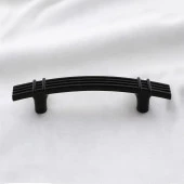 Sert Plastik Siyah Çekmece Mobilya Mutfak Dolap Kulbu Kulpu Kulpları 96 mm Kulp 10 ADET thumbnail 4