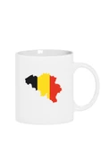 Euro 24 Belgium Beyaz Kupa Bardak - 1