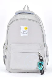 Elatae Unisex Ortopedik Çok Gözlü Günlük Seyahat Okul Sırt Çantası Gri 51709 thumbnail 1