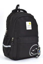 Elatae Unisex Ortopedik Çok Gözlü Günlük Seyahat Okul Sırt Çantası Siyah 51709 thumbnail 2