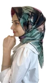 Quare Çiçek Desenli Rayon Eşarp 10701  ZÜMRÜT thumbnail 1
