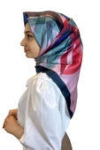 Quare Fırça Desen Kristal Eşarp 01066  PUDRA - 1