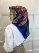 Quare Fırça Desen Kristal Eşarp 01066  SAKS - 2