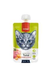 Wanpy Taze Ton Balıklı, Tavuklu Kedi Et Ezmesi 90 Gr - 1