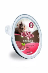 Migliorgatto Kısır Kediler İçin Biftekli Püre Kedi Konservesi 85gr thumbnail 1