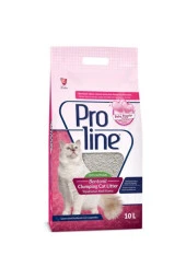 Proline Pudralı Kokulu Kalın Taneli Topaklanan Bentonit Kedi Kumu 10 Lt thumbnail 1