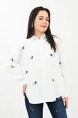 Kadın Nakış Detaylı Gömlek 1724-24 - 1