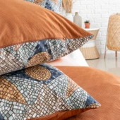 Schafer Home Premium Comfort Çift Kişilik Nevresim Takımı 6 Parça-Kiremit - 5