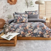 Schafer Home Premium Comfort Çift Kişilik Nevresim Takımı 6 Parça-Gri - 1