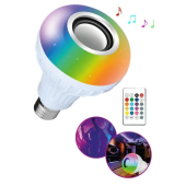 QASUL Bluetooth Hoparlör Rgb Ledli Lamba Kumandalı Müzik Çalar Ampul Renkli Ampul - 1