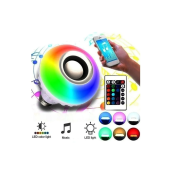 QASUL Bluetooth Hoparlör Rgb Ledli Lamba Kumandalı Müzik Çalar Ampul Renkli Ampul - 3