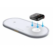 Polham 3in1 Wireless Şarj Kablosuz Şarj iPhone Apple Watch AirPods Şarj Huawei Samsung Xiaomi Şarj - 4