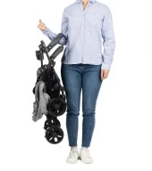 Bebeconfort Foggy Ultra Kompakt Tek Elle Katlanabilen Baston Bebek Arabası Tinted Stone - 11