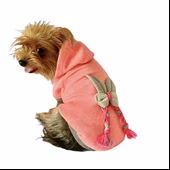 Pink Bunny Braid Kapşonlu Sweat by Kemique Köpek Kazağı - 1