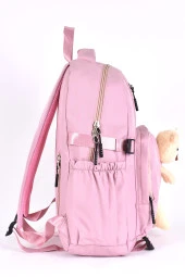 Elatae Ortopedik Lüks Kumaş Çok Gözlü Çocuk İlkokul Sırt Çantası Pembe 51694 thumbnail 3