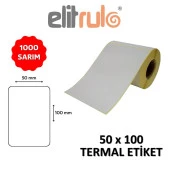 Elitrulo Barkod Etiketi 50x100 Termal - 1000 Adet - 1