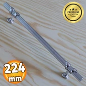 Emir Kulp Krom (224 MM - 22.4 CM) Metal Mobilya Mutfak Çekmece Dolap Dolabı Kulbu Kulpu Kulpları thumbnail 1