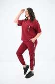Kadın Büyük Beden Yan Şerit Detaylı Eşofman Takımı 8088-24 thumbnail 9