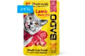 Bado Yetişkin Yaş Kedi Maması Kuzu Etli 85Gr 24'lü - 1
