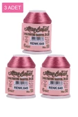 3 Adet Altınbaşak Oya ve Dantel İpi 20 gr - Royaleks - No: 649 - 1