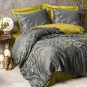 Cotton Box Saten Libby Çift Kişilik Nevresim Takımı Yeşil thumbnail 1