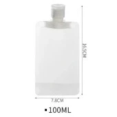 3 Adet 100ml Yumuşak Şampuan Krem Kutusu Seyahat Tipi Doldurulabilir Krem Şampuan Losyon Şişesi - 2