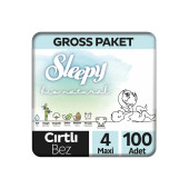 Sleepy Bio Natural Gross Paket Bebek Bezi 4 Numara Maxi 100 Adet - 1