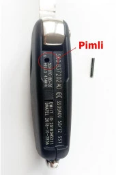 Skoda Octavia Fabia Rapid Superb Uyumlu UDS Anahtar Kabı Kumanda Kabı Oto Anahtarlık Pimli Logolu thumbnail 3