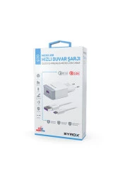 SYROX Q30 MiKRO USB HIZLI SARJ + KABLO 3.0A - 2