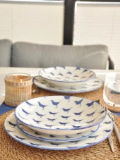 Sipahi Bird Porselen 3 lü Yemek Takımı thumbnail 1