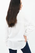 Kadın Kol Katlama Detaylı Gömlek 1713-25 - 8