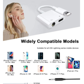 Lightning To 3.5 mm Adaptör Tüm iPhone Modelleriyle Uyumlu, Hem Müzik Hem Şarj İkisi Bir Arada - 3