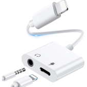 Lightning To 3.5 mm Adaptör Tüm iPhone Modelleriyle Uyumlu, Hem Müzik Hem Şarj İkisi Bir Arada - 5