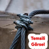 Çelik Halat Sıkma Sabitleme Klemensi 6 mm Çamaşır İpi Sıkma Bağlama Somunlu A Tipi Kelemens 4 Adet - 6