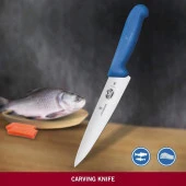 Victorinox 25cm Dilimleme Şef Bıçağı 5.2002.25 Mavi - 4