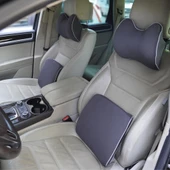 Araç Içi Visco Boyun Destek Ve Bel Destek Yastığı Gri Visco Yastık - 1