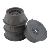 Çamaşır Bulaşık Makinası Beyaz Eşya Titreşim Önleyici Yükseltici Ayağı Altlığı Ayakları Gri 8 Adet - 5